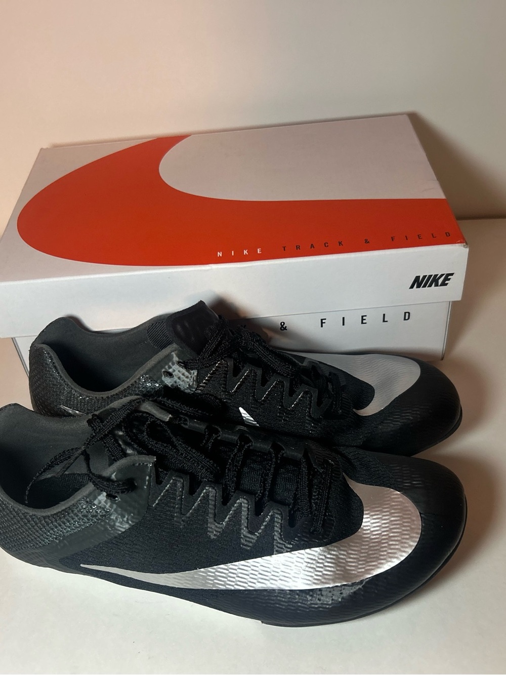 Zoom Rival Sprint - Black with Metallic Silver